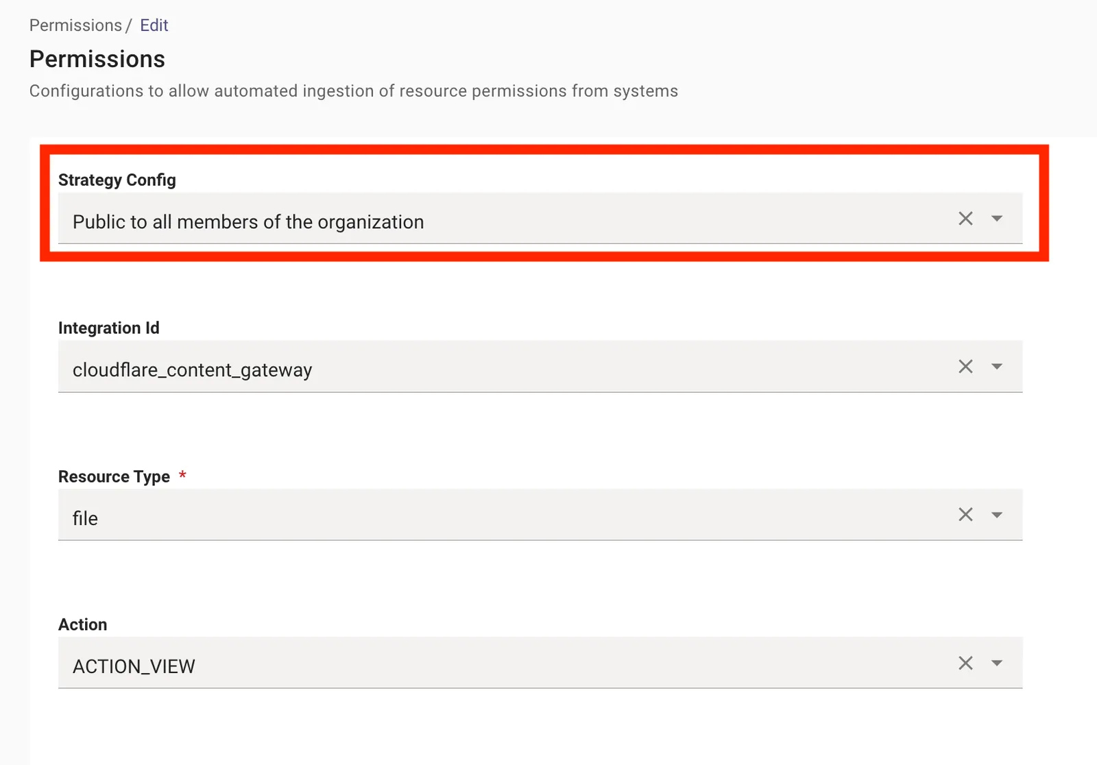 Strategy Config set to Public to all members