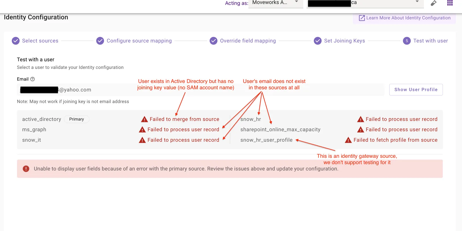 Merge status errors across multiple configured sources.
